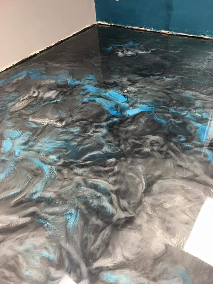 Polyaspartic floor coating in Hinesville GA